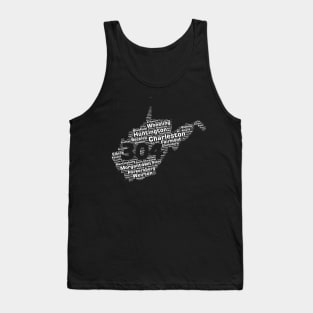 West Virginia Cities 304 Area Code Tank Top